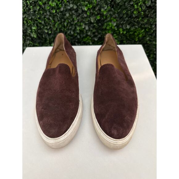 Franco Sarto, Maroon leather Suede Loafers women’s size 10M - Picture 1 of 6